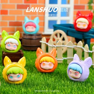 ชุดเครื่องประดับเรซิ่นรูปสุนัขจิ้งจอกน่ารัก สีพื้น แบบการ์ตูนจิ๋ว 3 มิติ สำหรับตกแต่งโทรศัพท์มือถือและของตกแต่งโต๊ะทำงาน - Product Image 4