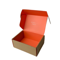 Emballage cadeau en carton ondulé avec logo personnalisé écologique, boîte d'expédition en papier, il n'y a pas de quantité minimum de commande