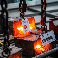 Tugas tanaman solusi bahan tahan api suhu tinggi Steelworks identifikasi berat tahan lama menggunakan tag panas ekstrem