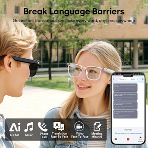 Lunettes de soleil audio intelligentes IA avec traducteur, appels téléphoniques et protection polarisée IA <span class=keywords><strong>Chat</strong></span> - Product Image 2