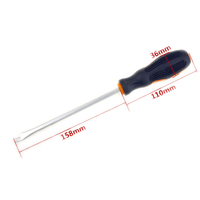 Kekerasan tinggi Cr-V bengkok 2 3mm sekrup kuku Remover penarik Pry bar obeng 6 "inci 150mm batang penghancur alat linggis