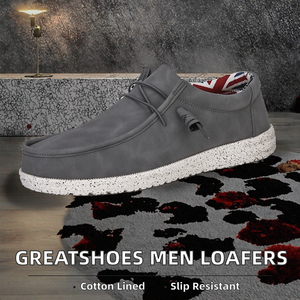 Zapatos Greatshoes, Mocasines para Hombre con Bordado, Parte Superior de Cáñamo, Entresuela de EVA, Soporte de Arco, Forro de Algodón Transpirable, Personalizables, Casuales - Product Image 2