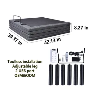 Meisemobel Adjustable Bed Frame With Massage Electric Bed Frame Folding Bed Single Modern Luxury Furniture SN11 TXL