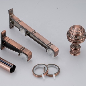Asta <span class=keywords><strong>per</strong></span> Tende in Acciaio Inox Singola da 28mm in Ottone Anticato con Accessori Disponibili - Product Image 5