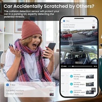 Boîte noire de voiture 4G directement du fabricant, dashcam avec écran LCD, navigation GPS, vision nocturne, enregistrement en boucle à 170°, surveillance de stationnement