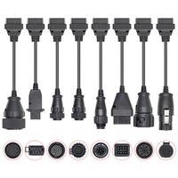 Juego Completo de Cables para Camiones 8 en 1, Escáner OBD1 a OBD2 para Camiones TCS, Más Juego 3 en 1