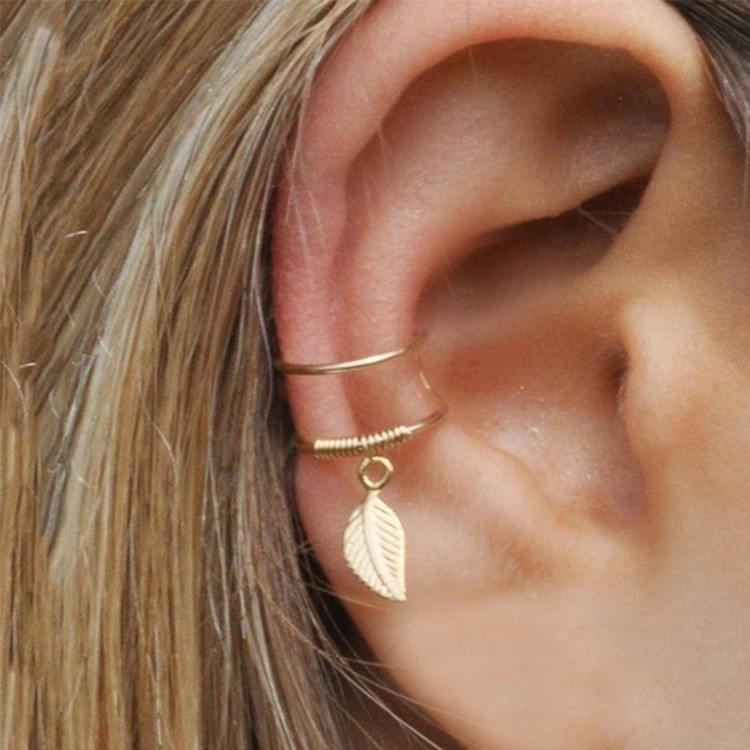 Orecchini a polsino Huggie 0,5 Uomo Donna Acciaio Inox Placcati in Oro