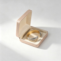 Boîte d'emballage de bijoux en texture brossée recyclable avec logo personnalisé, fermeture magnétique, options multi-tailles personnalisables pour boîte à collier