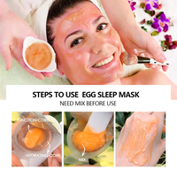 Masque Facial Anti-Âge et Éclaircissant au Lait d'Œuf, Style Coréen, Répare Rapidement la Peau – Lot de Soins