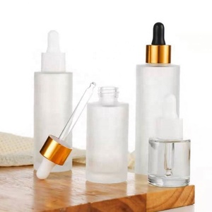 2026 Hot Sale <b>30ml</b> 50ml 60ml 80ml 100ml clear Color Round Cylinder Flat Shoulder Glass Dropper <b>Bottle</b> for Serum Essential Oil - Product Image 4
