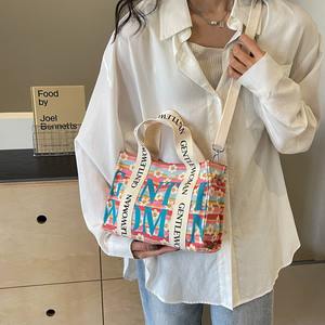 カスタムロゴ印刷 コットン ジェントルウーマン キャンバストートバッグ 大型ジェントルウーマン トートバッグ - Product Image 4