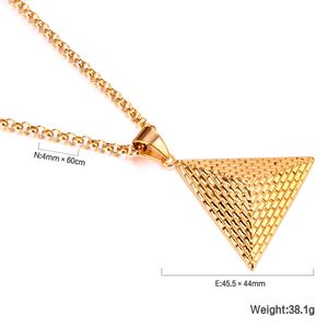 Collares de moda con cadena larga dorada, estilo hip hop, con colgante de ancla y timón - Product Image 5