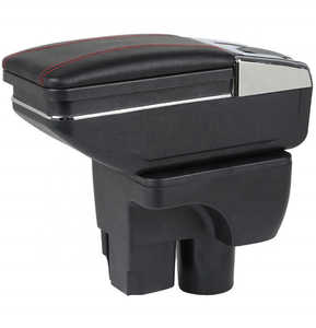 Caja de cuero PU con diseño de movimiento para coche Chevrolet, compartimento central de diseño de deslizamiento de <span class=keywords><strong>Rusia</strong></span>, color negro, con USB - Product Image 4