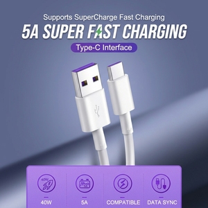 <span class=keywords><strong>Cable</strong></span> USB <span class=keywords><strong>C</strong></span> <span class=keywords><strong>Tipo</strong></span> <span class=keywords><strong>C</strong></span> de 40W <span class=keywords><strong>5A</strong></span> con Carga Súper Rápida, Reforzado con TPE, Anti-Rotura, Chapado en Oro, Transferencia de Datos de Alta Velocidad para iPhone y Huawei - Product Image 2
