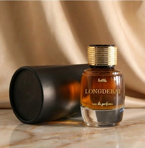 Botella de Perfume de Vidrio Redonda Personalizada de Alta Calidad, 25ml 50ml 90ml, Botella de Perfume Vacía Transparente con Caja de Empaque - Product Image 2