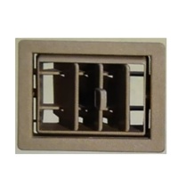 Auto AC aire acondicionado salida de aire universal ABS AC interruptor para Mitsubishi Rosa Bus contorno tamaño 77*65 Tamaño del agujero 70*59