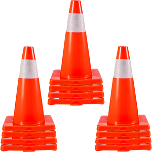 Özel kauçuk tabanlı yol bariyeri güvenlik konisi pembe yeşil 28 inç 28 "trafik konisi yansıtıcı ve trafik yolu için kullanılır - Product Image 6