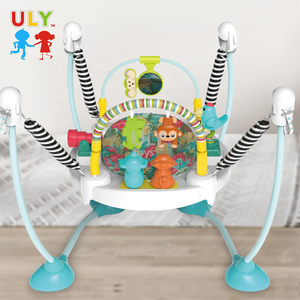 Chaise rebondissante musicale multifonctionnelle en plastique pour <span class=keywords><strong>bébé</strong></span>, avec rotation à 360 degrés, construction en métal et en tissu - Product Image 6