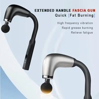 Pistola de Masaje Fascial con 3 Modos y 6 Niveles de Ajuste, Masajeador de Percusión para Relajación Muscular, Recargable, Portátil, con Calor para Pies y Piernas