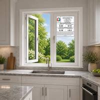 CHANGYI Fenêtres en verre à impact d'ouragan insonorisées et coupe-vent Fenêtres UPVC Fenêtres coulissantes en PVC à double vitrage en vinyle