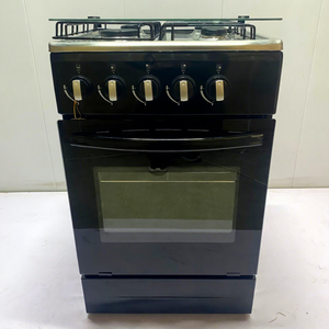 Cucina a Gas Integrata <span class=keywords><strong>da</strong></span> 50cm con 4 Fornelli <span class=keywords><strong>e</strong></span> <span class=keywords><strong>Forno</strong></span> in Vetro Temperato, Risparmio Energetico, Accensione Automatica a Impulsi - Product Image 6