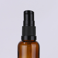 18/410 pompa perawatan kosmetik 18mm PP krim antibocor pompa penyemprot untuk botol kaca minyak esensial dengan setengah tutup