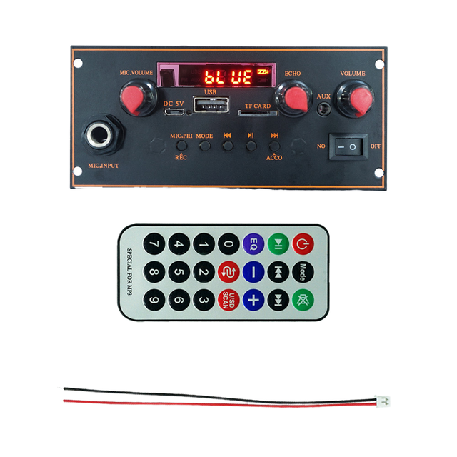 10W MP3 Decoder FM Radio Audio Accessories Circuit Board for 5.0 Amplifier Board DSD/FLAC/WAV/APE/ALAC Support Plastic
