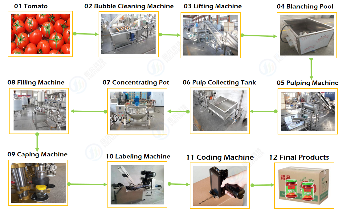 Tomato Paste Pear Pineapple Apple Juice Processing Line Electric