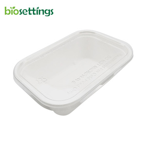 Bandeja de lona desechable, libre de PFAS, para bagazo de caña de azúcar, fabricante de placas - Product Image 3