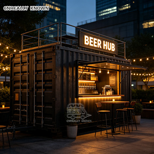 Restaurant de luxe en conteneur maritime avec comptoir en acier inoxydable, design modulaire pour café-restaurant, café en conteneur - Product Image 6