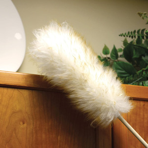 ESD Khăn Lau Bụi Len Chính Hãng 24Inch Có Tay Cầm Bằng Gỗ Và Dây Da Khăn Lau Bụi Len Cừu Tự Nhiên 100% - Product Image 4