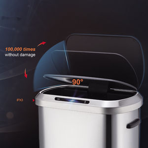 علبة ذكية 50 لتر أوتوماتيكية مستطيلة من الفولاذ المقاوم للصدأ بدون لمس للاستخدام المنزلي الداخلي - Product Image 4