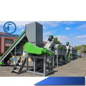Waste PP PE recycled ldpe hdpe plastic film bottle recycling washing machine line plant equipment