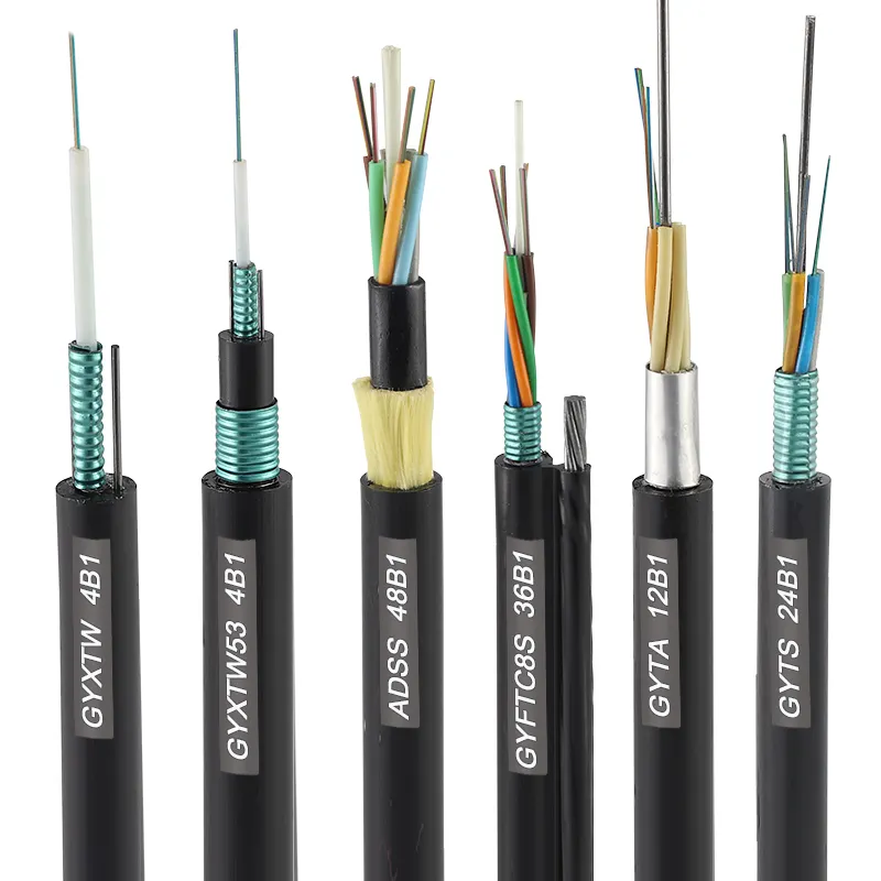 ADSS GYTA GYTS GYXTW GYFTC8S 4 8 12 24 48 96 144 288 Core Fiber Optic Cable  Outdoor Optical Fiber Cable