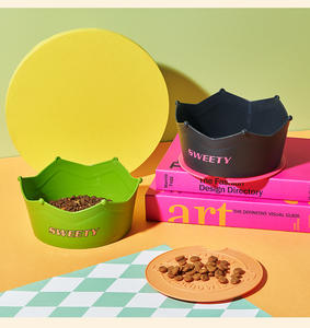 Nova Coroa Forma Multifuncional Pet Food Tigela Anti-asfixia Estômago Proteção Dog Cat Bowl com Slow Food Lamber Bandeja - Product Image 5