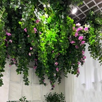 C655 Plante Verte Artificielle Décoration de Plafond Supérieur Décoration Douce Aménagement Paysager Arbre Vigne Mariage Fleurs Artificielles