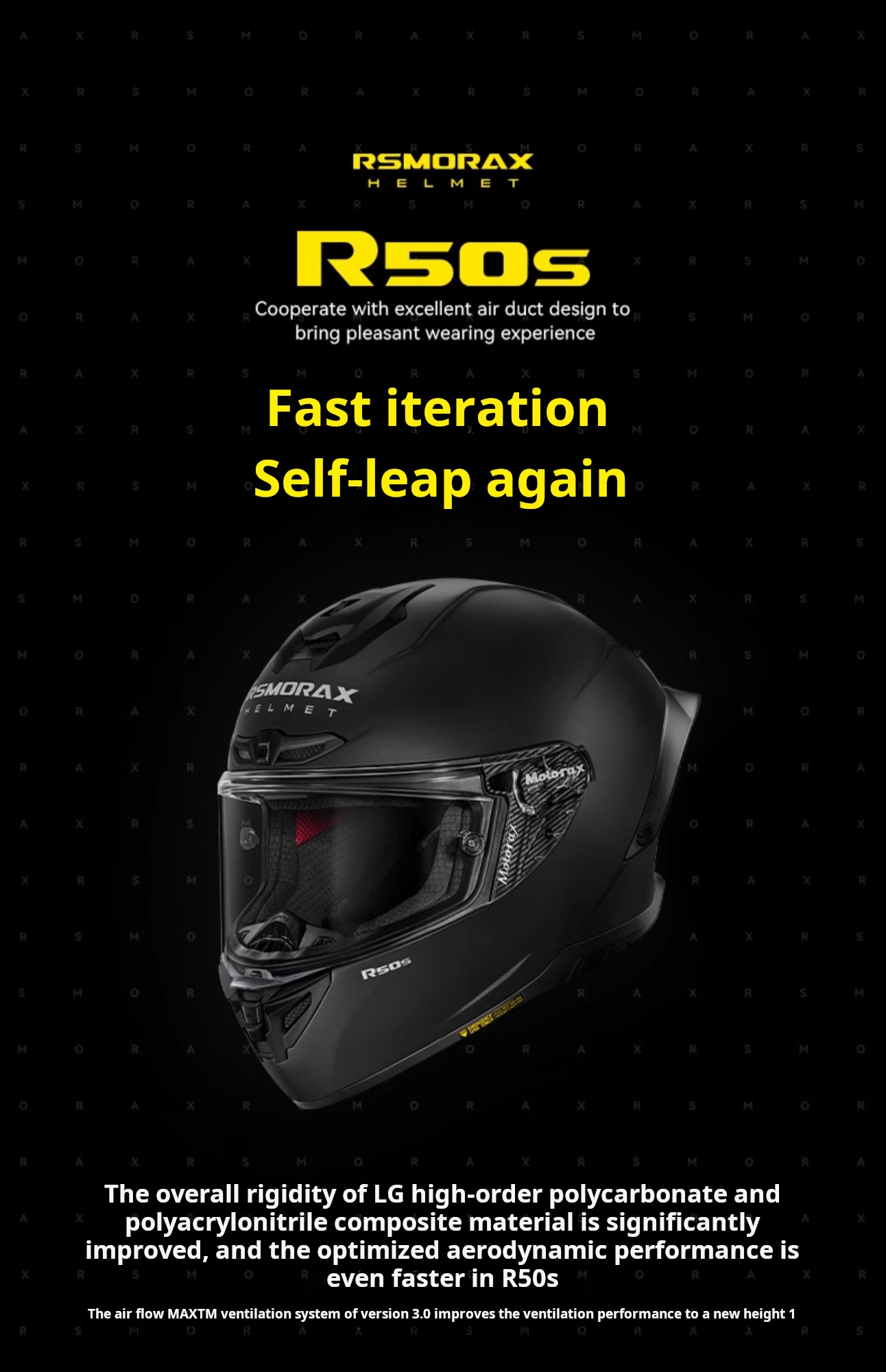 MOTORAX R50S Helmet - Dual Visor, All Seasons Protection