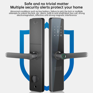 Serrure de porte intelligente KERUI TTlcok, déverrouillage universel pour maison, hôtel, sécurité, serrure électronique intelligente, contrôle par application, empreinte digitale/mot de passe/clé/carte - Product Image 2