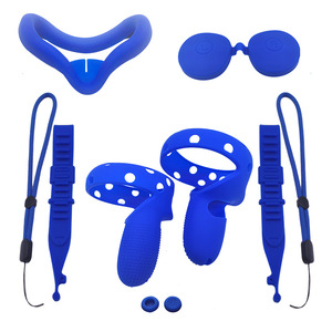 VR accessoires fabricant Silicone peau visage couverture contrôleur poignée dragonne lentille couverture <span class=keywords><strong>pour</strong></span> <span class=keywords><strong>OCULUS</strong></span> <span class=keywords><strong>QUEST</strong></span> <span class=keywords><strong>2</strong></span> Kit de protection de la peau - Product Image 3
