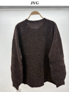 Maglione Casual da <span class=keywords><strong>donna</strong></span> elegante in maglia misto lana a girocollo a maniche lunghe Casual da <span class=keywords><strong>donna</strong></span> fornitore all'ingrosso <span class=keywords><strong>Online</strong></span> - Product Image 6