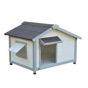 Современный изолированный деревянный домик для больших собак от производителя, Уличный дом для собак, Роскошный домашний дом для собак