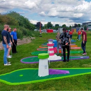 Campo da <span class=keywords><strong>Golf</strong></span> Portatile in Miniatura, Durevole, Leggero, in PVC Impermeabile, Ecologico, con 9 Buche, Noleggio per <span class=keywords><strong>Golf</strong></span> Mobile, Noleggio Crazy <span class=keywords><strong>Golf</strong></span>, Grande - Product Image 1