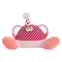 Cojín de Peluche con Diseño de Bigfoot, Almohada Decorativa de Lana de Cordero, Relleno de Algodón PP Personalizable, Soporte Lumbar para Sofá