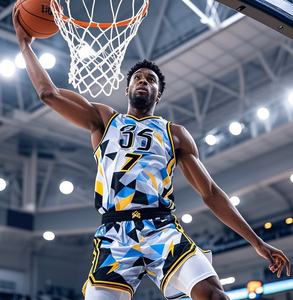 Ensembles de maillots de basket-ball d'été pour hommes avec logo personnalisé en gros, polos de golf colorés à manches courtes, nom et numéro de joueur imprimés, livraison rapide - Product Image 6