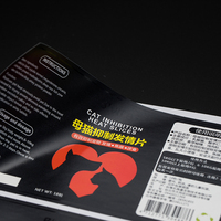 Autocollants d'étiquette de produit étanche personnalisés en gros personnaliser mat givré bouton autocollants d'interrupteur en plastique pour tableau électrique