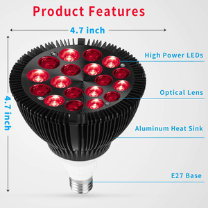 <span class=keywords><strong>Luz</strong></span> de terapia roja 660nm y 850nm 54W Lámpara de fisioterapia de belleza para el cuidado de la piel para aliviar el dolor de las articulaciones musculares Luces infrarrojas Led DE LA PIEL - Product Image 4