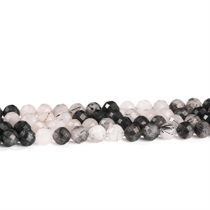 Joyería Jingde, Accesorios de Joyería con Pasador de Pelo Negro Natural de 96 Caras, Cuentas Redondas de Cristal Trenzadas al por Mayor - Product Image 5
