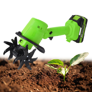 VERTAK 21V Mini motoculteur portatif sans fil à <span class=keywords><strong>batterie</strong></span>, outils de décompactage du sol, cultivateur électrique pour jardin - Product Image 1