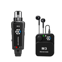 Sistem Monitor In-Ear Nirkabel Portabel 2.4G Stereo Latensi Rendah IEM Earphone Monitor Panggung untuk Pertunjukan Langsung Studio Band