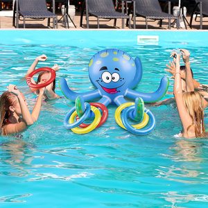 Bouée gonflable en PVC en forme de pieuvre pour piscine, plage ou fête, idéale pour les jeux de lancer ou comme idée cadeau - Product Image 1